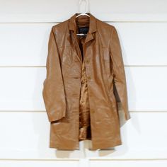 Wilson's Leather Pelle Studio Double Lapel Collar Ultra Thinsulate Insulation Center Button Up Closure Long Sleeves 2 Hidden Side Slant Hip Pockets Fully Lined Interior Size Small 100% Leather All Natural Fibers Excellent Condition Smoke-Free, Pet-Free, Fragrance-Free Sign Up For Poshmark W/ Code Diana7777 For $10 Off Your 1st Order Fitted Cognac Outerwear For Work, Brown Leather-lined Outerwear For Work, Brown Leather Lined Outerwear For Work, Brown Outerwear With Leather Lining For Work, Cognac Leather Outerwear For Fall, Fall Cognac Leather Outerwear, Fitted Leather Outerwear In Cognac, Fitted Cognac Leather Outerwear, Brown Leather Outerwear For Work