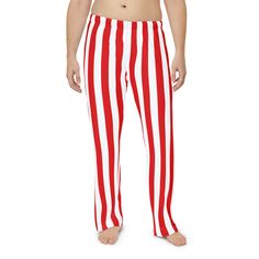 Red and white striped pajama pants that also make the perfect pants for your Uncle Sam outfit! Pajamas for bedtime, comfy casual pants for kicking back around the house, or costume quality pants. Material: 100% brushed polyester - Light fabric (5.6 oz/yd² (190 g/m - Elastic waistband - Assembled in the USA from globally sourced parts red and white,striped pants,uncle sam costume,patriotic straps,4th of july pants,pajama pants,lounge pants,costume bottoms, Uncle Sam Costume, Outfit Pajamas, Costume Pants, Striped Pajama Pants, Perfect Pant, Uncle Sam, Pajama Bottoms, Red And White Stripes, Adult Costumes