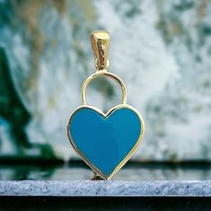 Very unique heart shape pendant made in 14k yellow gold with blue enamel inlay, comes with 18inch 14k yellow gold chain that could be adjusted to 16in, 17in. Total weight of the necklace 2.6gr . Great gift option for any occasion. Luxury Blue Heart Pendant Jewelry, Yellow Gold Enamel Heart Pendant Necklace, Blue 14k Gold Heart Pendant Jewelry, Gold Heart Pendant, Heart Pendant Gold, Pink Enamel, Heart Shape Pendant, Yellow Gold Chain, May 7