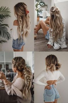 Braid Styles For Short Hair, Country Hairstyles, Styles For Short Hair, Beautiful Braided Hair, Dance Hairstyles, Birthday Hair, Easy Hair Updos, Blending Gray Hair, Mom Hairstyles