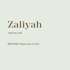 "Zaliyah" Zuh-lee-yuh -- Unique Baby Name Hebrew Origin Meaning: 'Kept near to God' Lia Name Meaning, Hebrew Baby Names And Meanings, Names With Godly Meaning, Christian Baby Names With Meaning, Hebrew Boy Names And Meanings, Hebrew Names And Meanings, Christian Names With Meaning, Names With Deep Meaning, Baby Gurl Names