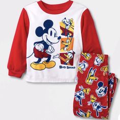 New With Tags Mickey And Friends 2pc Fleece Pajama Set Size 18m Red Pajama Pants, Mickey Mouse Pajamas, Red Pajamas, Family Pajama Sets, Disney Pajamas, Halloween Pajamas, Toddler Pajamas, Toddler Halloween, Red Flannel