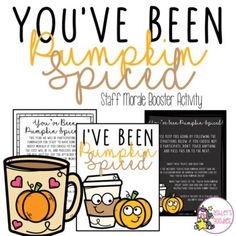 you've been pumpkin spiced coffee mug and other items to make it fun