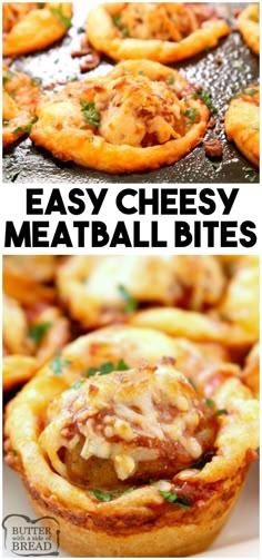 easy cheesy meatball bites recipe is the perfect appetizer for any meal