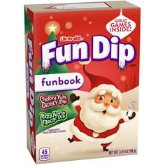 All City Candy Lik-m-aid Fun Dip Candy Christmas Fun Book - 3.44-oz. Box For fresh candy and great service, visit www.allcitycandy.com Fun Dip Candy, Fun Dip, Candy Sticks, Sour Candy, Chocolate Covered Pretzels, Best Candy, Yummy Sweets, Candy Party, Christmas Books