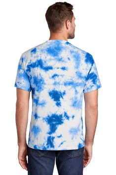 5.4-ounce, 100% cotton; Back neck tape; Rib knit collar; The tie-dye process infuses each garment with unique character. Please allow for slight color variation. Tie Dye Ideas, Raglan Shirts, Tie Dye T Shirts, Male T Shirt, Oxford Shirt, Casual T Shirt, Knit Collar, Back Neck, Dye T Shirt