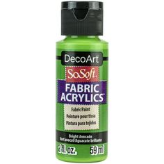 decoart fabric acrylic paint, green