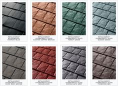 the different colors of roof tiles