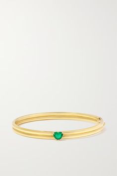 ANITA KO Gia 18-karat gold emerald bracelet | NET-A-PORTER Emerald Bracelet Gold, Anita Ko Jewelry, Latest Bracelets, Anita Ko, Emerald Bracelet, Gold Top, Fine Jewelry Bracelets, Net A Porter, Womens Jewelry Bracelets