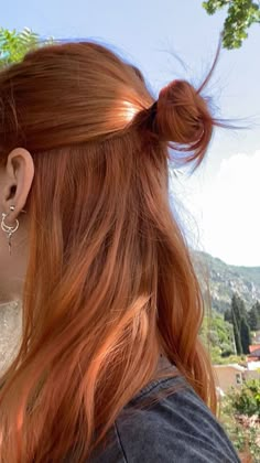 Cheveux Oranges, Hair Color Orange, Korean Hair Color, Hair Inspiration Color