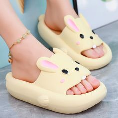 4 Colors Sweet Bunny Slippers ON886 Gothic Punk Fashion, Kawaii Store, Egirl Clothes, Bunny Slippers, Cottagecore Outfits, Kawaii Shoes, Harajuku Outfits, Kawaii Clothes, Lolita Dress