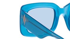 These scaled up rectangular sunglasses from The Attico collaboration are effortlessly chic. Sculpted from glossy turquoise acetate for a soft edge finish. Chic Blue Rectangular Sunglasses, Chic Blue Square Frame Sunglasses, Blue Acetate Sunglasses With Gradient Lenses, Blue Gradient Lens Sunglasses In Acetate, Luxury Blue Sunglasses For Summer, Modern Blue Acetate Sunglasses, Chloe Kids, The Attico, Italian Culture