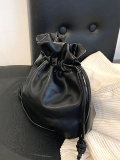 Bag For Love -Minimalist Drawstring Detail Bucket Bag - Women Crossbody Product Description Color Black Quantity 1 piece Coating 100% Polyurethane Composition 100% Polyurethane Material PU Leather Size Chart INCH CM Size Bag Width Bag Height Bag Length Strap Length one-size 3.9 7.1 7.9 45.3 Size Bag Width Bag Height Bag Length Strap Length one-size 10 18 20 115 Similar Products h2 { text-align: center; } .red-box { width: 100%; display: flex; flex-direction: row; flex-wrap: wrap; justify-content Black Polyurethane Travel Bags, Black Polyurethane Bags For Daily Use, Everyday Black Polyurethane Bag, Daily Use Black Polyurethane Bags, Black Faux Leather Crossbody Bucket Bag, Black Faux Leather Bucket Bag With Adjustable Strap, Black Soft Leather Pouch Bucket Bag, Trendy Black Polyurethane Bag, Black Drawstring Bags For Daily Use