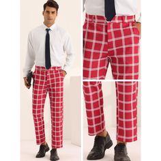 In addition to the plaid design, the trousers also have eye-catching designs in color. Plaid pattern pants can be worn with a dress shirt, sweater, polo shirt, blazer, or trench coat for an elegant and stylish look. These pants you can wear in office work, graduations, proms, wedding parties, ceremonies, festivals, and more. Pattern Pants, Sweater Polo, Plaid Trousers, Wedding Parties, Color Pairing, Shirt Sweater, Business Look, Bright Designs, Plaid Pants