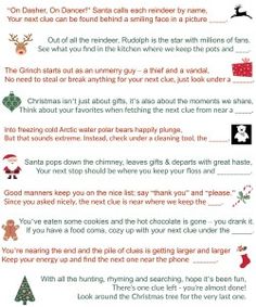 a christmas poem is shown in this image