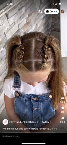 Toddler Girl School Hairstyles, Encanto Hairstyles, Hairstyles For Girls Easy Kid, Kid Easy Hairstyles, Four Year Old Hairstyles, Kid Hair Dos, Hair Styles Little Kids, Picture Day Kindergarten Hair, Hair Styles Toddler Girl Easy