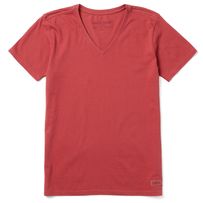 Instant classics don't just happen. We've spent over 20 years perfecting our original Crusher Tee, and its laid-back style has the staying power to prove it. Washed for everyday softness, this v-neck customer favorite barely skims the body for a look that's as easygoing as you are. Solid Colors: 100% USA Grown CottonHeather Colors: 70% Cotton/30% PolyesterClassic Fit. Barely skims the body for a flattering silhouette. Garment washed for softness. Slight waist shape, rib at the neck, and self-fab Red Classic Cotton T-shirt, Classic Red Cotton T-shirt, Classic Red Tops For Everyday Wear, Classic Red Tops For Everyday, Ladies Tee Shirts, Fine Yarn, Fabric Tape, Children In Need, Prove It