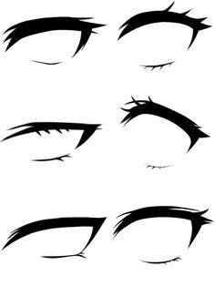 a set of black and white eyes with long lashes on the top, bottom and bottom