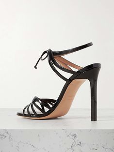 Luxury Leather Strappy Lace-up Sandals, Luxury Lace-up Sandals With Ankle Strap, Luxury Leather Lace-up Open Toe Sandals, Luxury Leather Open Toe Lace-up Sandals, Designer Leather Strappy Sandals, Leather Sandals With Reinforced Heel And Strappy Design, Leather Strappy Sandals With Reinforced Heel, Tom Ford Shoes, Eyewear Shop