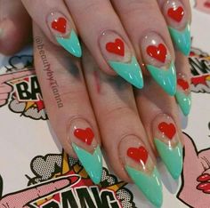 find me @hunniebum, dm for creds ♥︎ Retro Nail Art Almond, Vintage Inspired Nails, Funky Nails Almond, Paramore Nails, Element Nail Art, Retro Nails Vintage, 1960s Nails, Psychadelic Nails, Urban Nails