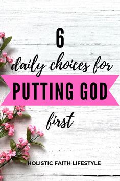 Putting God first doesn't happen by chance. This post gives 6 practical choices for putting God first every day. You may be doing some already and just not being mindful about them! Check it out and make these simple choices for better spiritual discipline. #holisticfiathlifestyle #puttinggodfirst #mindfulness #prayer #psalm27 Godly Advice, Intentional Living Quotes, Put God First, Christian Woman Encouragement, Printable Prayers, Being Mindful, Prayer And Fasting, Psalm 27, Christian Woman