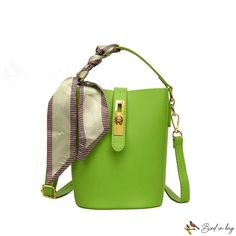 Bird in Bag - Design sense of small bags women's bags new days crossbody bags popular handheld bucket bag Chic Green Bucket Bag With Mobile Phone Holder, Chic Green Bucket Bag With Phone Pocket, Office Bucket Satchel With Single Shoulder Strap, Trendy Bucket Shoulder Bag For Office, Trendy Office Bucket Bag, Shopping Bucket Bag With Top Handle And Single Strap, Bucket Bag With Top Handle For Shopping, Green Bucket Bag With Adjustable Strap For Spring, Trendy Green Bucket Bag With Adjustable Strap