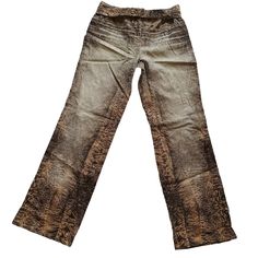 Roberto Cavalli Vintage Y2k Varied Brown Animal Print Denim Jeans Marked Size: L Pre-Owned Normal Wear Please See All Pics As They Are Always A Part Of The Description Roberto Cavalli Vintage, Cavalli Jeans, Printed Denim Jeans, Print Denim, Roberto Cavalli, Vintage Y2k, Denim Jeans, Animal Print, Motion