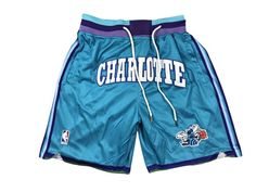 Charlotte Hornets Hardwood Classic Edition Shorts - Basketball Shorts Store Nba Basketball Shorts, Hornets Basketball, Athletics Track, Statement Shorts, Basketball Pants, Portland Trailblazers, Charlotte Hornets, Detroit Pistons, Houston Rockets