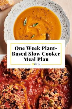 one week plant - based slow cooker meal plan