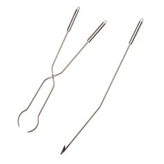 two surgical instruments on a white background