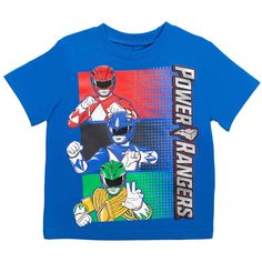 Come join the entire Power Rangers crew on all their newest and most exciting adventures to fight evil and protect the fate of the universe. Watch these heroes come to life through your little guy's courage and energetic nature. He's going to love running around in his new Power Rangers short sleeve Graphic T-Shirt & Shorts. Blue Sports Top With Character Print, Blue Sports Tops With Character Print, Blue Fun T-shirt For Playwear, Fun Blue T-shirt For Playwear, Sporty Blue T-shirt For Playwear, Blue Short Sleeve T-shirt For Playwear, Blue Crew Neck T-shirt For Playwear, Power Rangers Blue Ranger, Power Rangers Blue