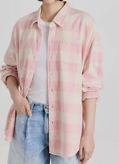 Find ideas๏ฟฝand inspiration for $326 Denimist Women's Pink Gingham Check Chest Pocket Button-Up Shirt Top Size S, Women's Tops Long Sleeve Gingham Shirt With Button Closure, Preppy Gingham Button-up Shirt, Gingham Button-up Tops With Buttons, Pink Plaid Shirt, Pink Button-up Shirt With Placket, Full Sleeve Top, Gingham Button-up Top With Button Closure, Pink Gingham, Gingham Check