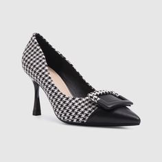 A pointy-toe pump with a flexible sole and comfy cushioning is styled with a curving topline that dips along the sides to show extra bits of skin. Color: Black Upper Material: Microfiber Sole Material: Non-slip Rubber Sole Heel Height: 3.94'' Chic Black Pointed Heels, Black Pointed Toe Slip-on Heels, Black Pointed Heels For Work, Chic Pointed Toe Slip-on Heels, Chic Slip-on Heels With Pointed Toe, Chic Slip-on Pointed Toe Heels, Black Synthetic Pointed Toe Court Shoes, Synthetic Pointed Toe Heels With Contrasting Heel Counter, Slip-on Heels With Contrasting Heel Counter And Pointed Toe