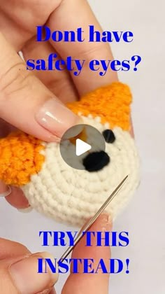 someone is crocheting a stuffed animal with needles