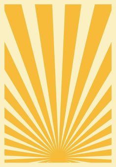 an orange and yellow sunburst is shown in the middle of this graphic design