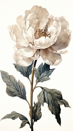 Vintage Peony Illustration, Floral Illustrations Botanical, Botanical Art Vintage, Vintage Floral Painting, Peony Illustration, Vintage Clip Art