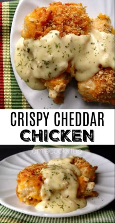 crispy cheddar chicken is an easy dinner recipe