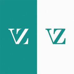 the letters v and v are green and white