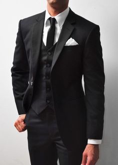 Tailored Wedding Suit, Groom Attire Black, Groom Suit Black, Wedding Tux