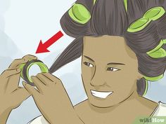 How to Use Velcro Rollers: 12 Steps (with Pictures) - wikiHow How To Use Velcro Hair Rollers, Best Velcro Rollers, How To Use Hair Rollers Velcro, Large Hair Rollers, Using Hot Rollers