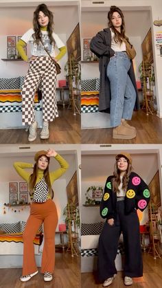 Funky Midsize Fashion, Dopamine Dressing Office, Funky Artist Style, Layered Outfits For Fall, Cordoury Pants Outfits Fall, New Aesthetic Style, Midsize Layering Outfits, Fun Quirky Outfits, Midsize Fall Outfits Edgy