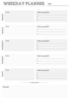 a printable weekly planner with the words,'it is time to plan for work and