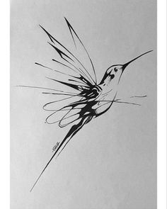 a black and white photo of a bird flying