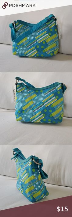 Canvas bag Turquoise and lime green 11x7 canvas bag with shoulder strap. Tiannl Bags Shoulder Bags Retro Green Bag With Removable Pouch, Blue Square Satchel With Removable Pouch, Retro Green Bags With Adjustable Strap, Blue Square Shoulder Bag With Removable Pouch, Trendy Turquoise Tote Bag, Blue Shoulder Bag With Cell Phone Pocket For On-the-go, Everyday Square Blue Hobo Bag, Everyday Blue Square Hobo Bag, Casual Blue Crossbody Hobo Bag