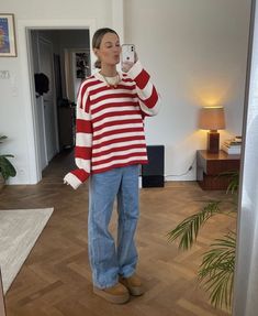 Amsterdam Outfit, Striped Sweater Outfit, Simple Winter Outfits, Lazy Outfits, Winter Fits