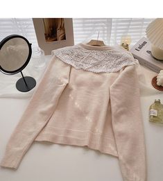 Style: commuting Size: one size Color: red, blue, apricot Apricot, Long Sleeve Sweater, Red Blue, Bell Sleeve Top, Red, Women's Top, Blue, Color