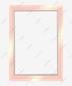 an empty pink frame on a white wall with gold trimmings and a light colored border