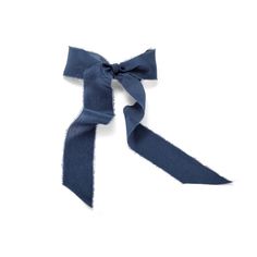 Made of raw edge silk, this mini bow barrette will add a soft touch to your look. Available in Blush, Navy, and Black. Made to order in NYC. Wispy Hair, Nyc Studio, Raw Edge, Mini Bows, Velvet Bow, Art Collage Wall, Blue Velvet, Sale Items, Blush