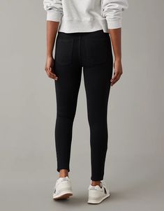 AE Knit X Next Level High-Waisted Jegging Stretch Bottoms For Elevated Casual Fall Wear, Stretch Pants For Elevated Casual Fall Wear, Fitted Everyday Fall Leggings, Everyday Fall Leggings, Stretch Bottoms For Everyday In Fall, High Rise Bottoms For Everyday Winter Wear, Stretch Cotton Jeans For Fall, Stretch Pants For Everyday Fall Wear, Fall Stretch Cotton Jeans