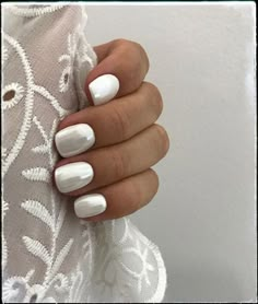 Pearl Nail Art, Nagellack Trends, Nail Art Designs Summer, Short Nails Art, Pearl Nails, White Nail, Holographic Nails, Bridal Nails, Nail Art Summer